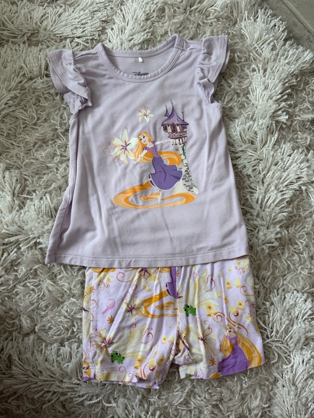 Posh Peanut Disney Princess Rapunzel Tee and Matching Shorts